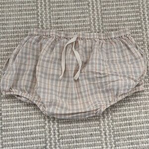 Jamie Kay Plaid Kids Bottoms - Cream and Orange